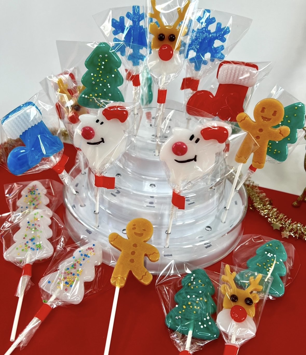 Piruletas para navidad